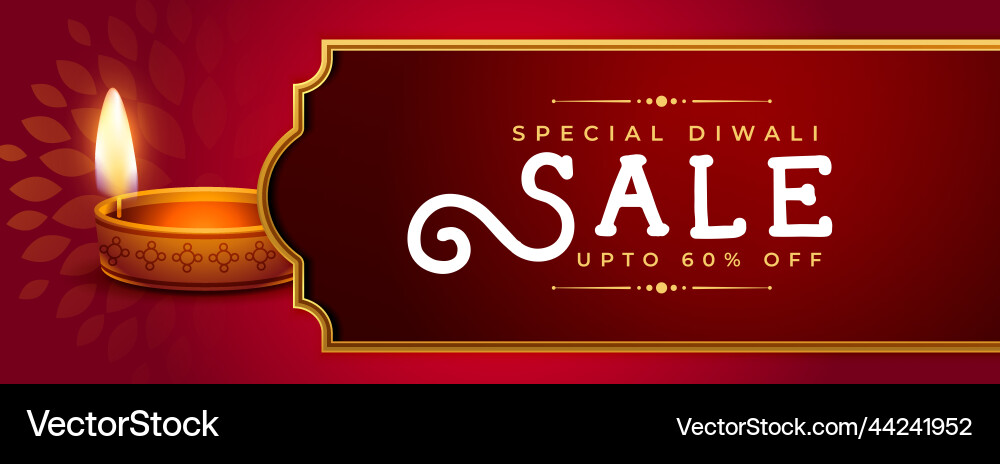Hindu festival shubh diwali special sale banner Hindu festival shubh diwali special sale banner vector image