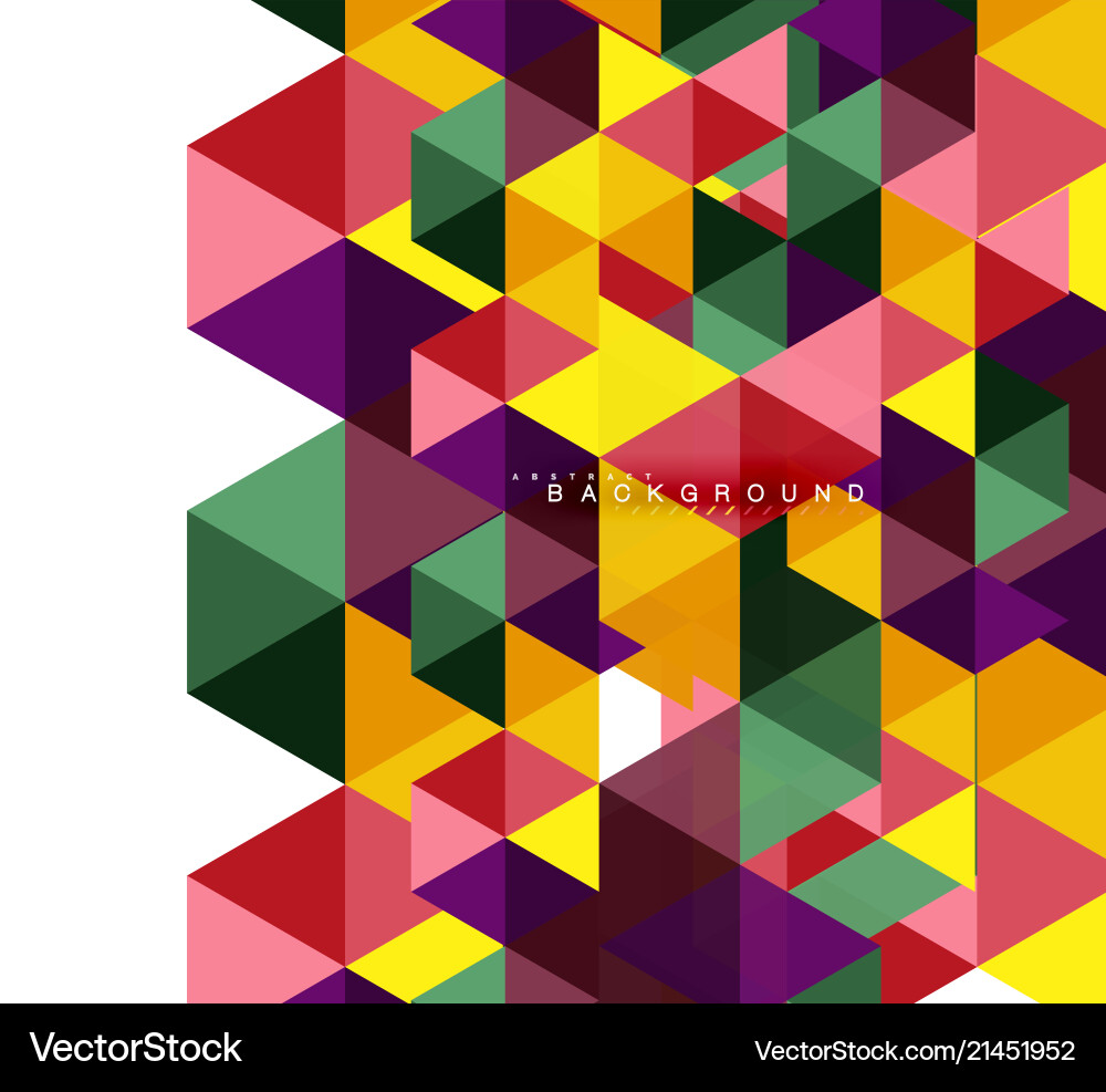 Multicolored triangles abstract background mosaic Multicolored triangles abstract background mosaic Vector Image