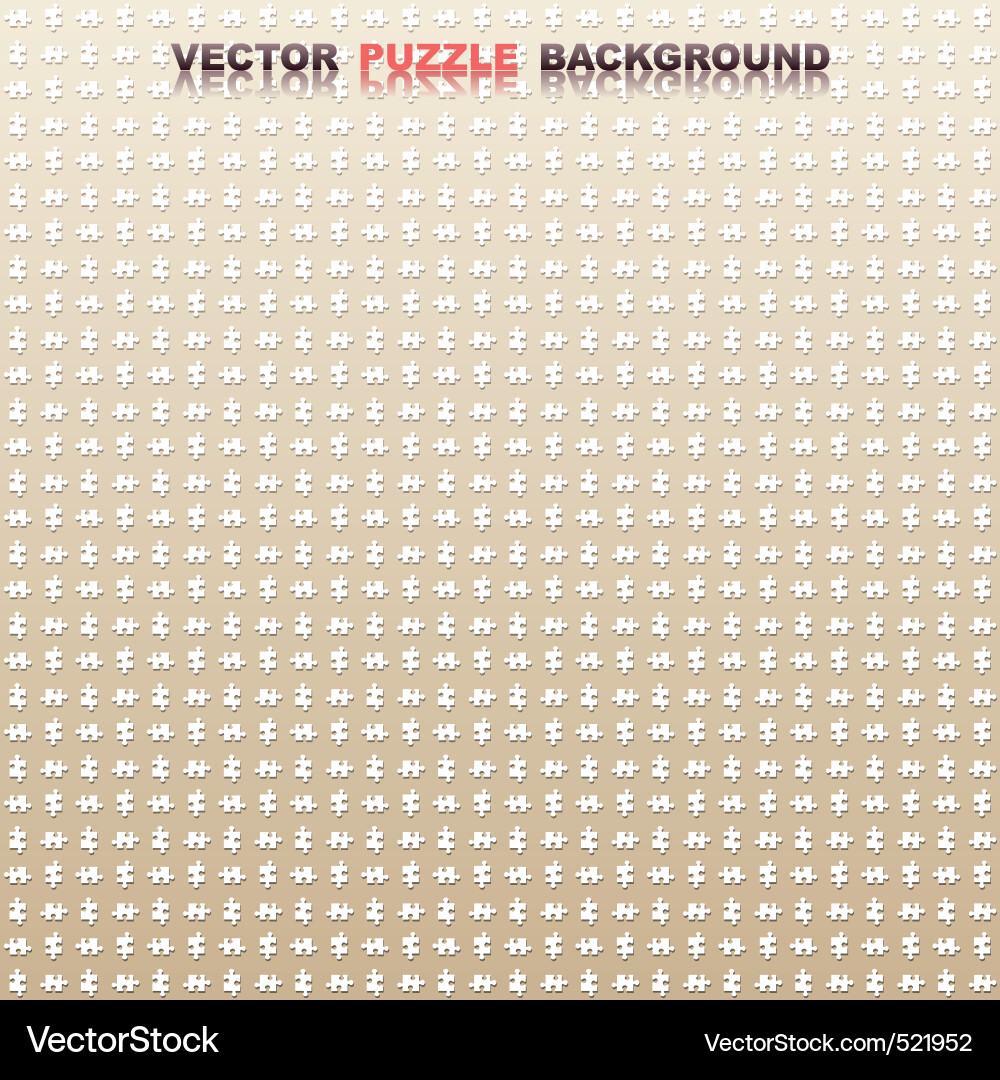 Puzzle Piece Background Vector Image