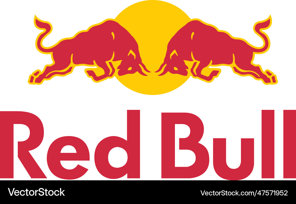 Red bull logo image Royalty Free Vector Image - VectorStock