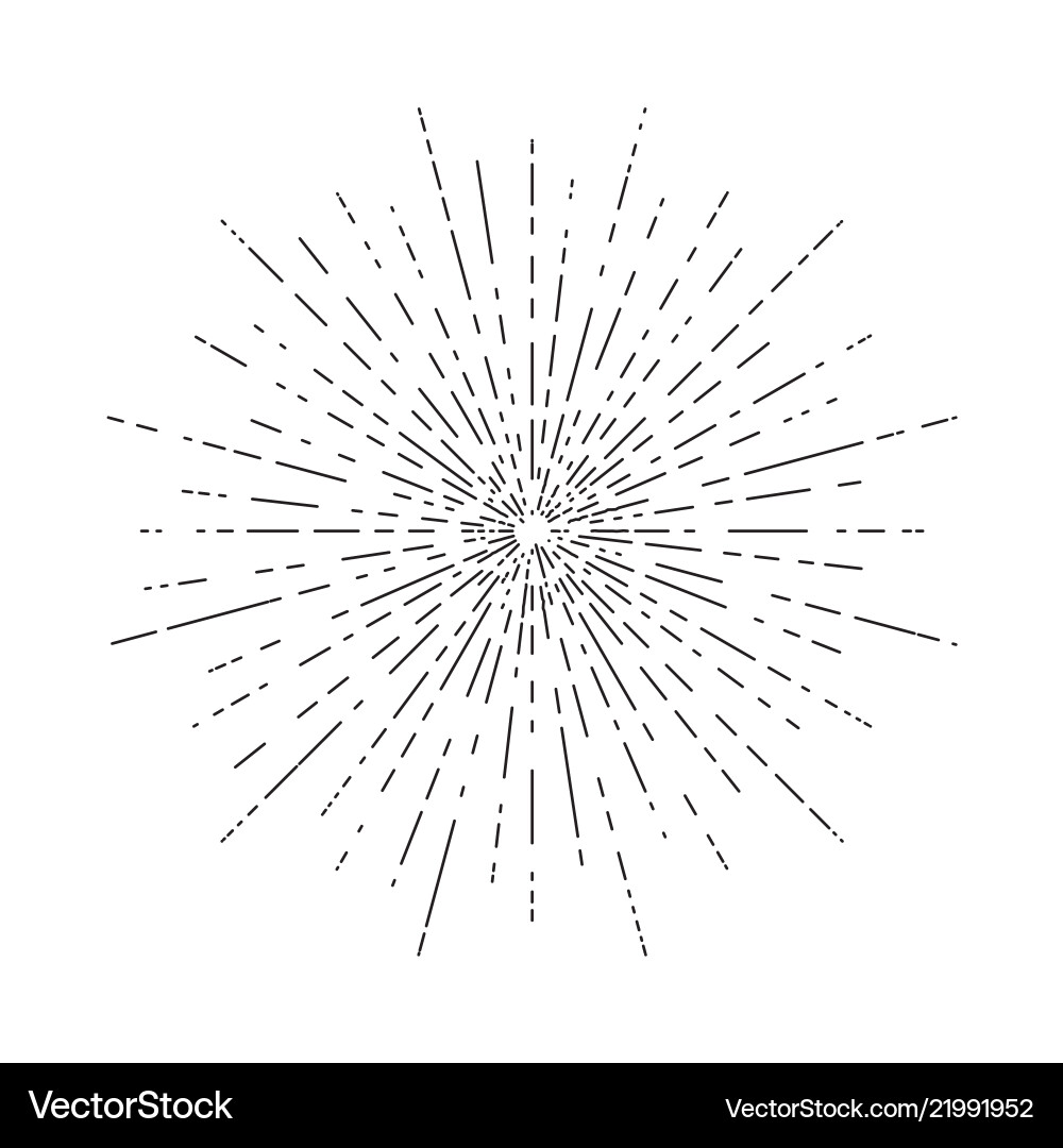 Retro Sunburst Rays Royalty Free Vector Image - VectorStock