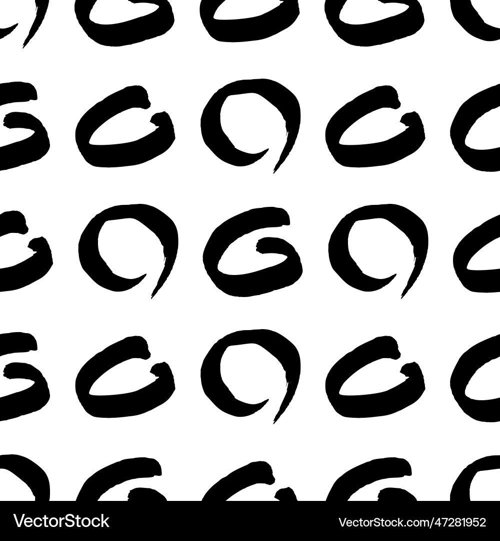 Seamless pattern with sketch circles shape Seamless pattern with sketch circles shape Vector Image