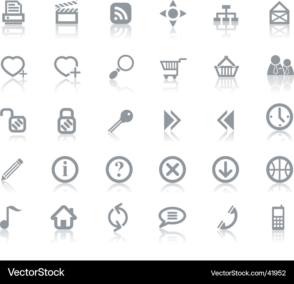 Web Icon Set - Digitale Elemente Vektorbild