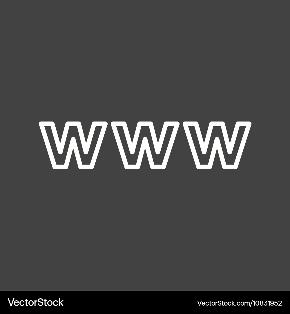 Web website www icon image can also be used vector image