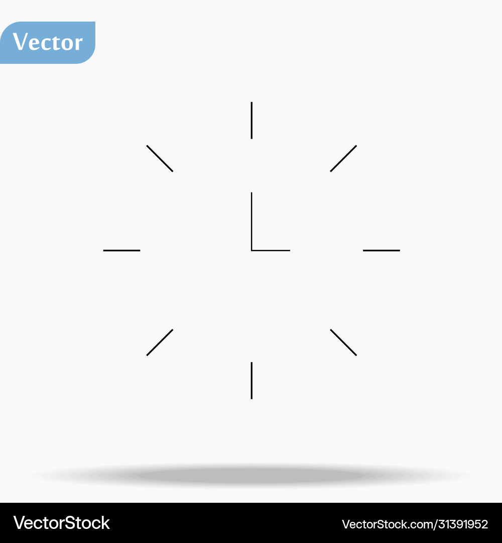 White clock design isolated on background White clock design isolated on background Vector Image