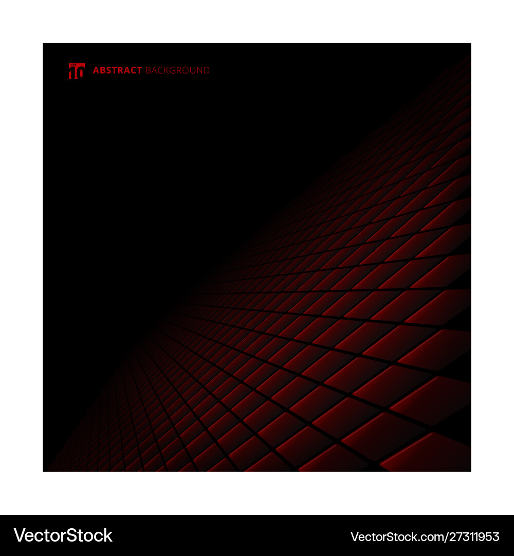 Abstract black and red subtle lattice square Abstract black and red subtle lattice square vector image
