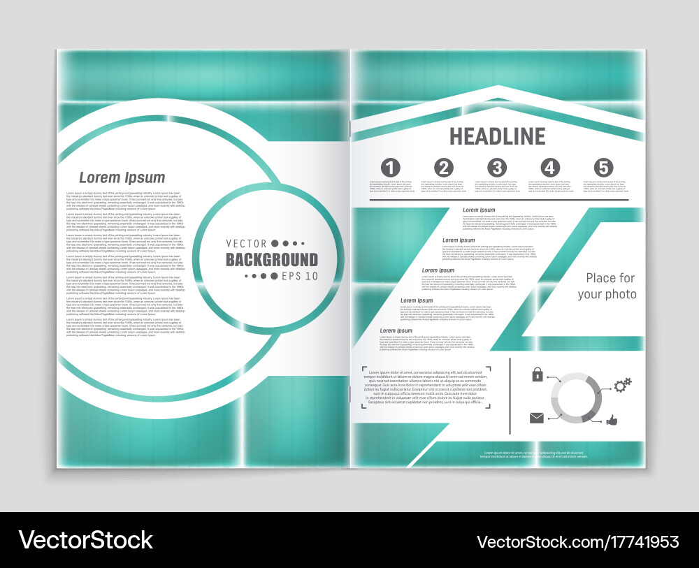 Abstract layout background set for art Vector Image