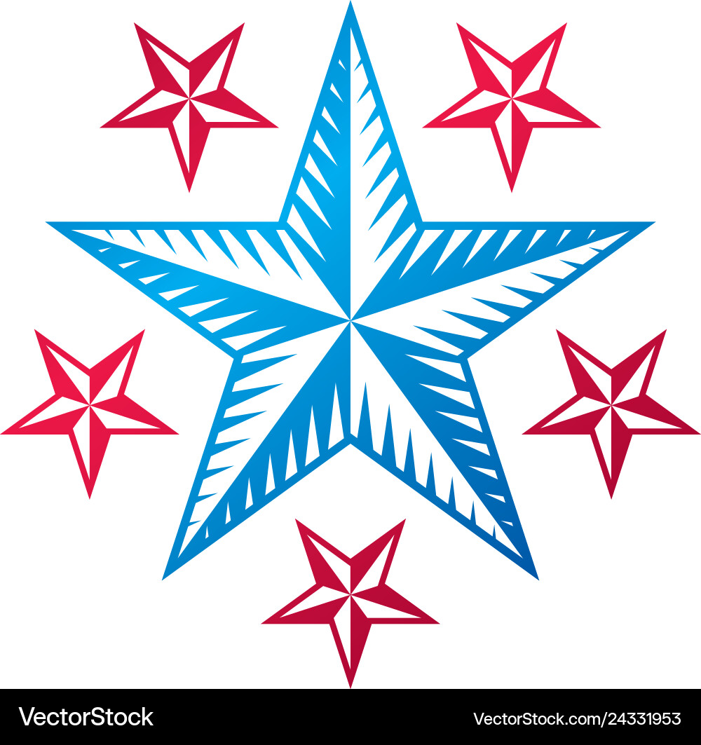 Antike Stern Emblem heraldic Design Element 5 Antike Stern Emblem heraldic Design Element 5 vektorbild