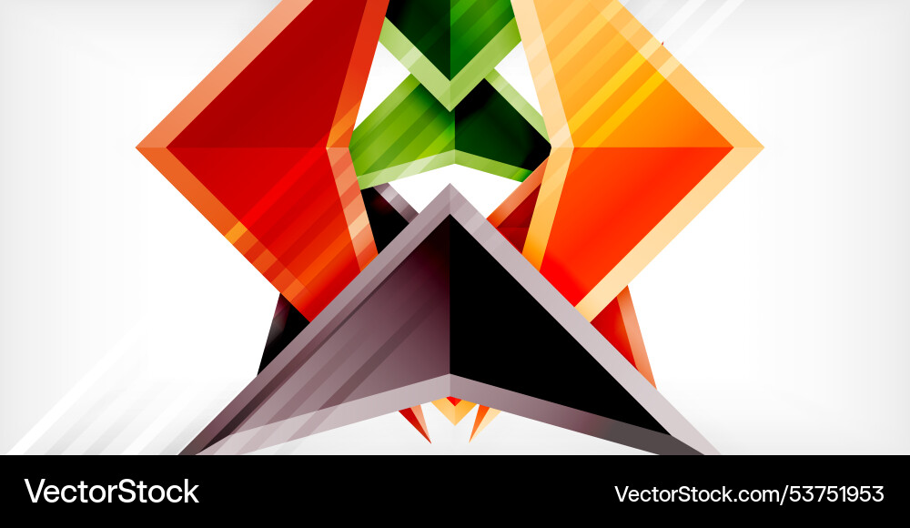Arrows with 3d effect abstract background Vector Image