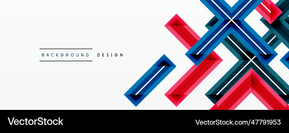 Cross line background minimal geometric template Cross line background minimal geometric template vector image