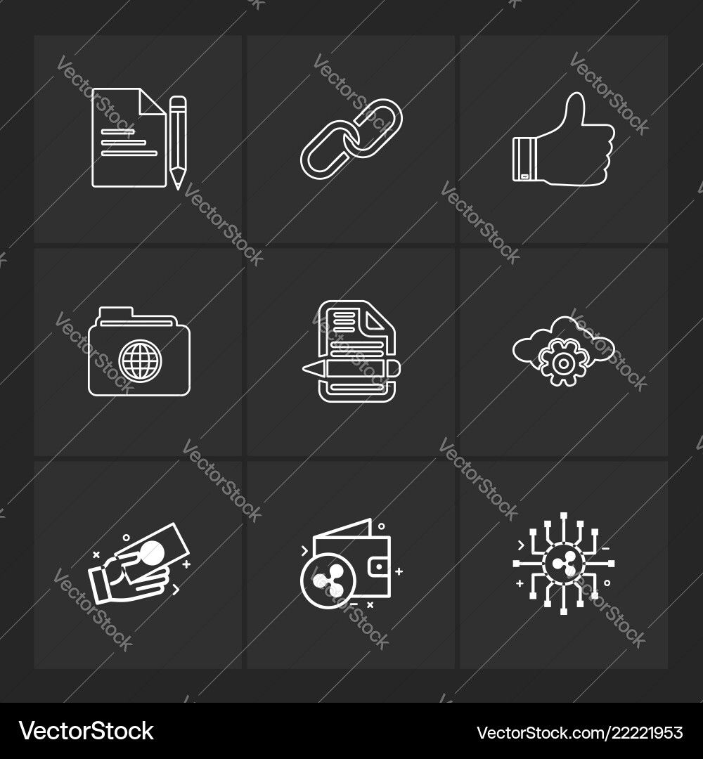 File document weblink like folder global vector image