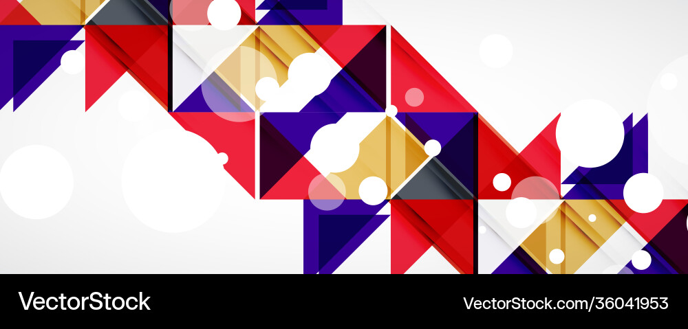Geometric abstract background techno color Vector Image