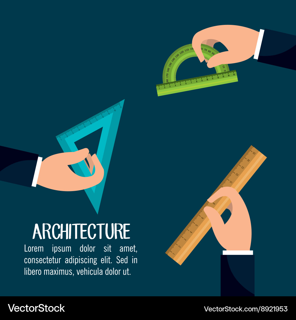 Instruments architecture design Vector Image