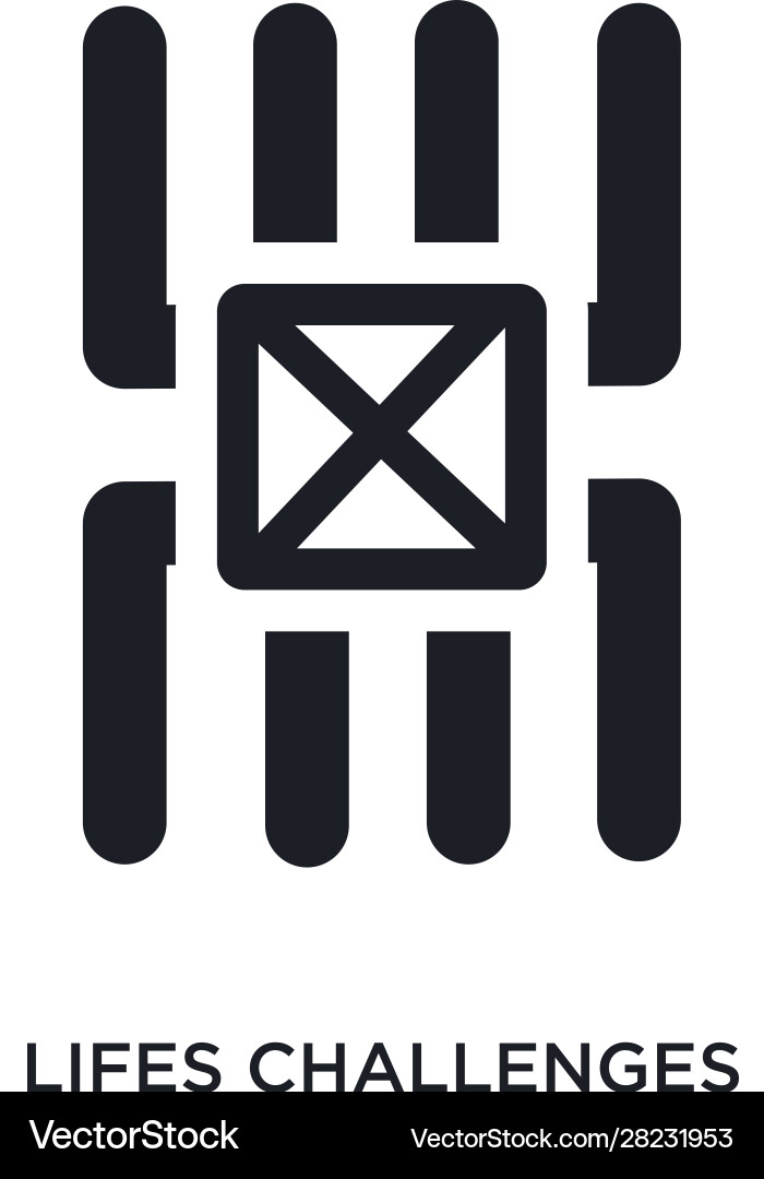 Lifes challenges isolated icon simple element Lifes challenges isolated icon simple element Vector Image
