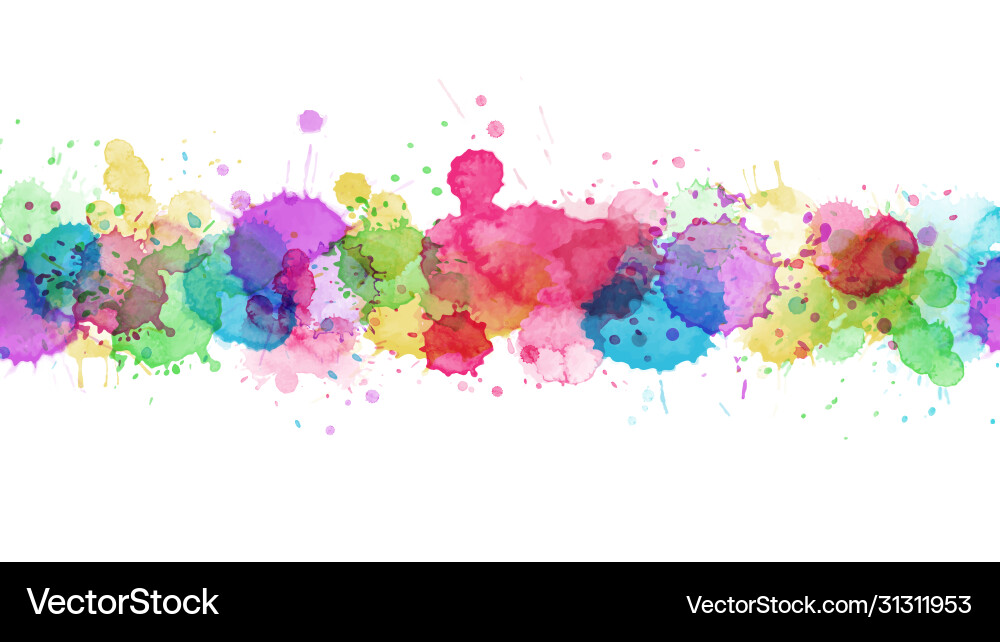 Modern template design with multicolored splash vector image