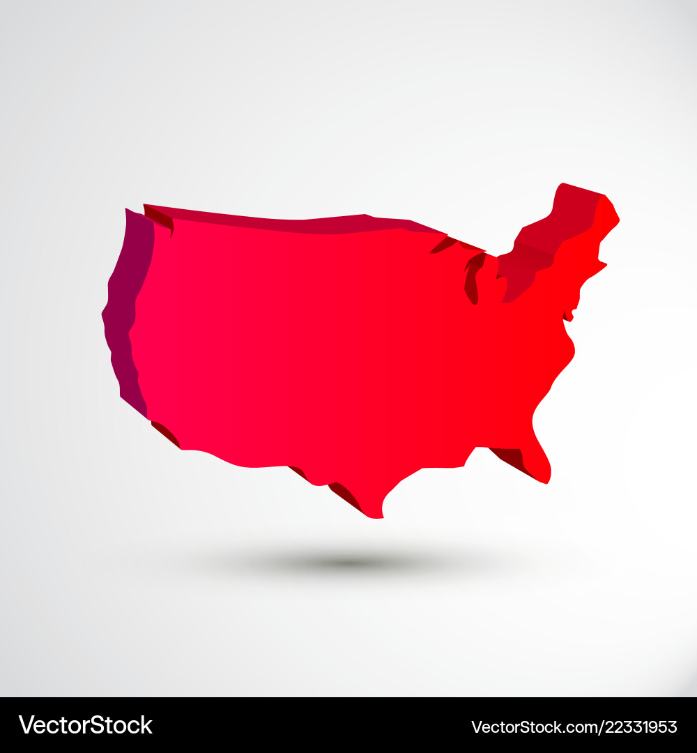 Use map 3d icon vector image