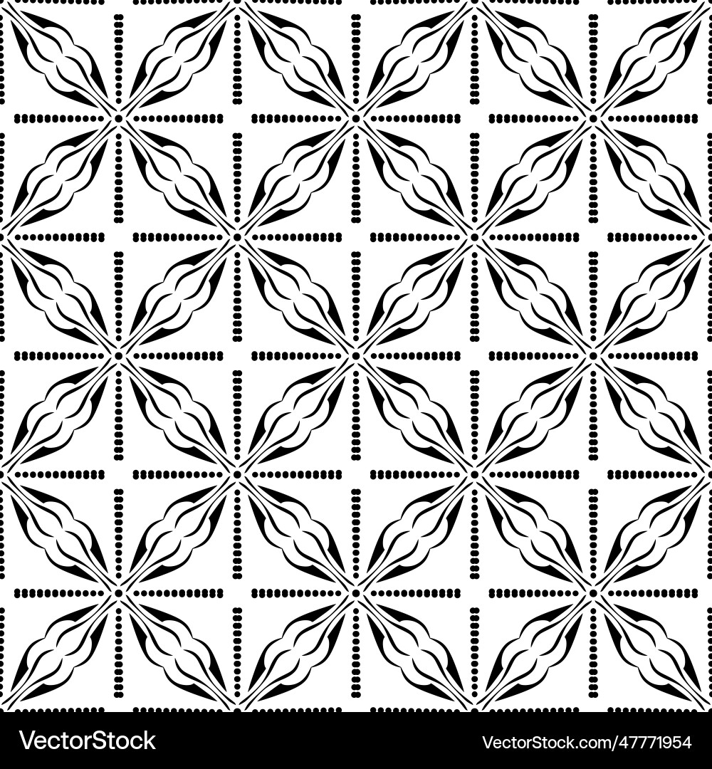 Abstract seamless pattern repeated design on white Vector Image