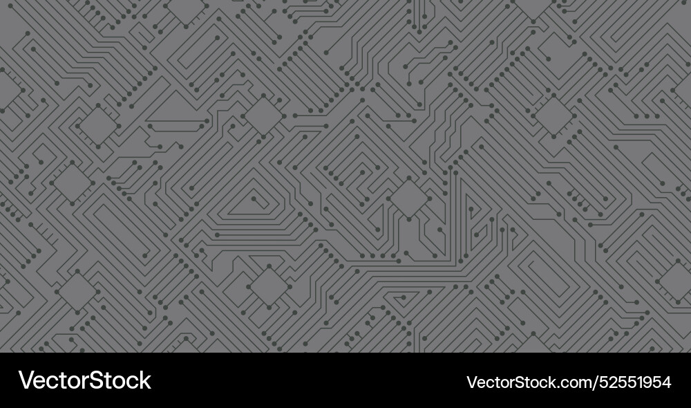 Complex Motherboard Circuit Pattern vector image