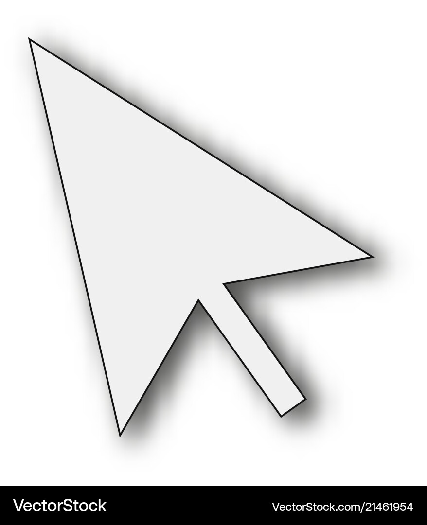 Computer mouse pointer cursor vector image
