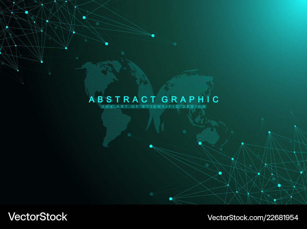 Connected Data Network Vector Image