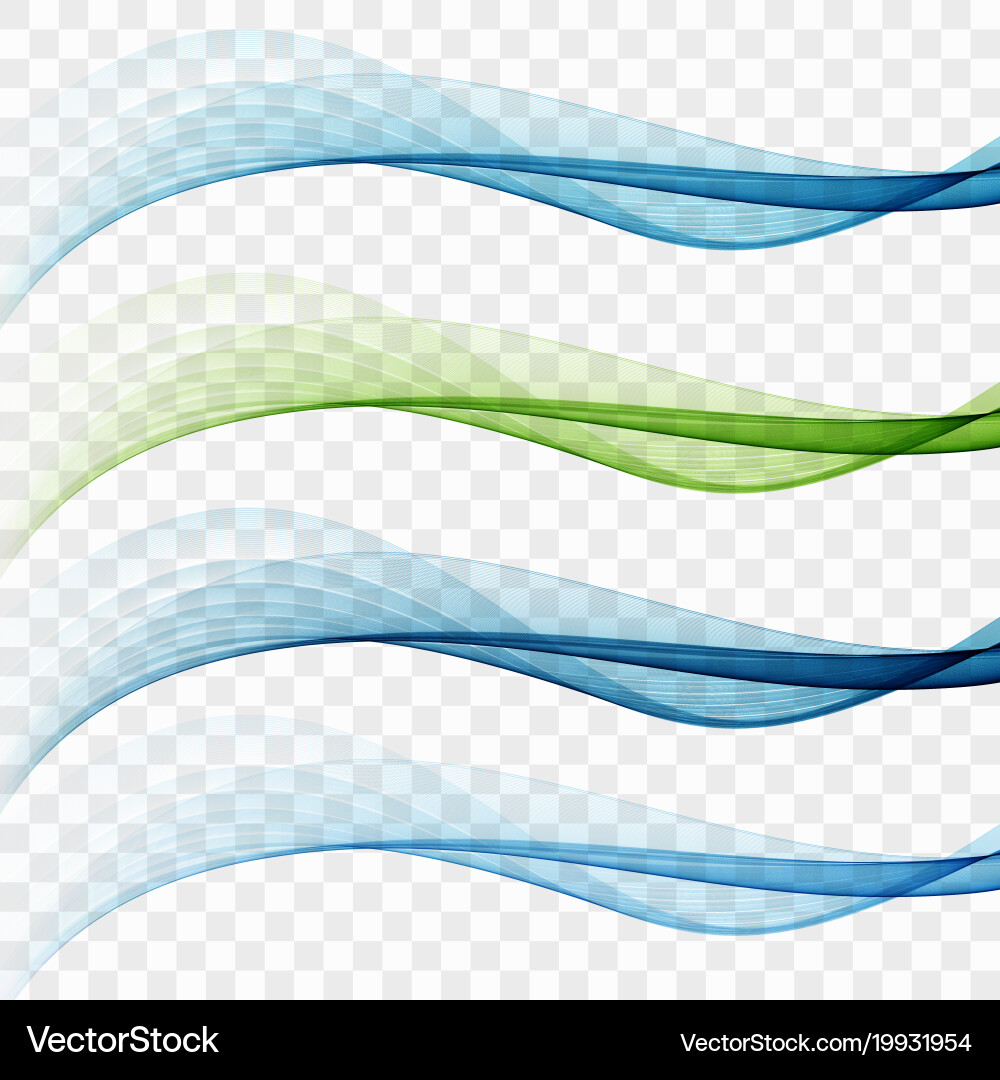 Dynamic Wave Lines Abstract Layout vector image