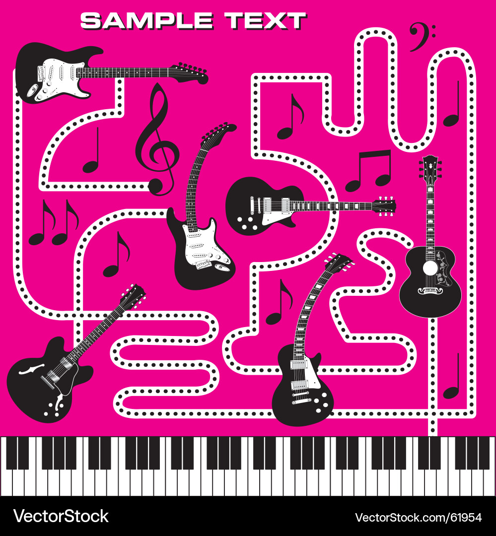 Musical Keyboard Pattern vector image