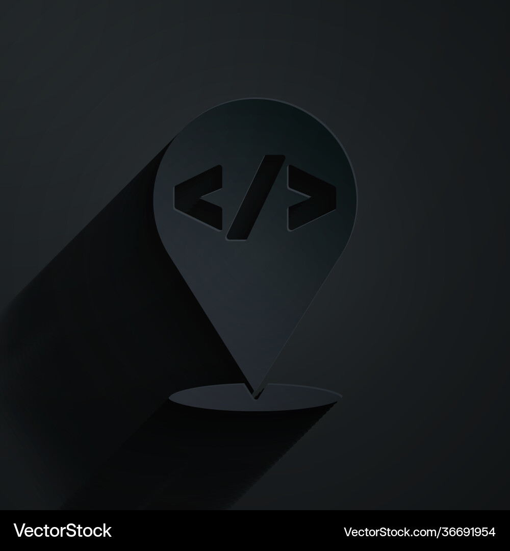 Paper cut web design and front end development Paper cut web design and front end development vector image