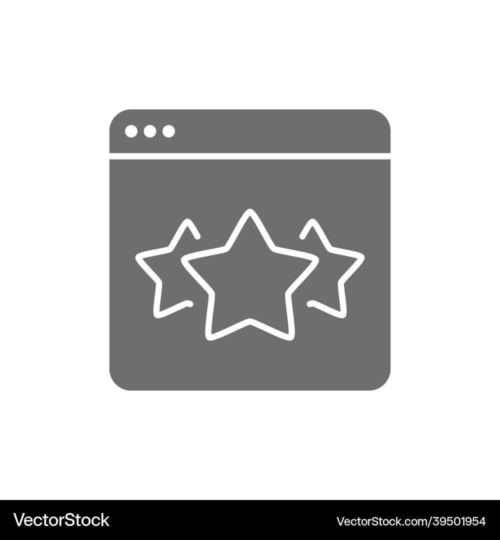 Sterne im Browser beste Wahl Website-Feedback Sterne im Browser beste Wahl Website-Feedback vektorbild