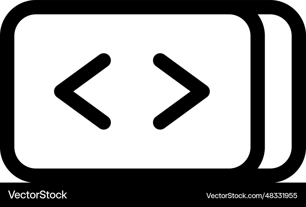 Coding icon Coding icon vector image