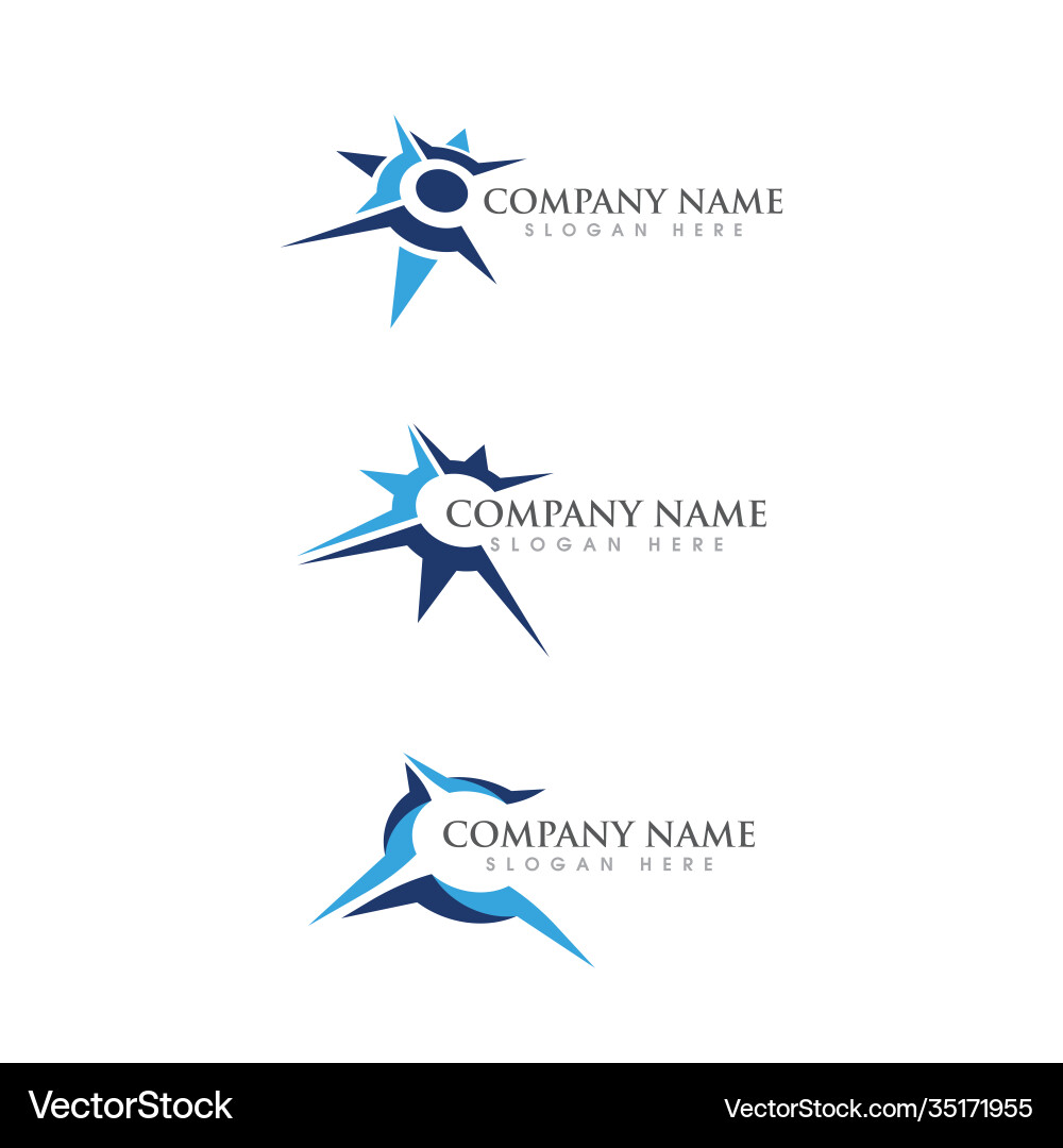 Compass icon design Compass icon design vector image