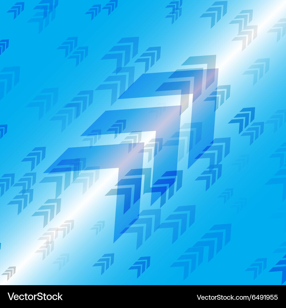 Dynamic Arrow Background vector image