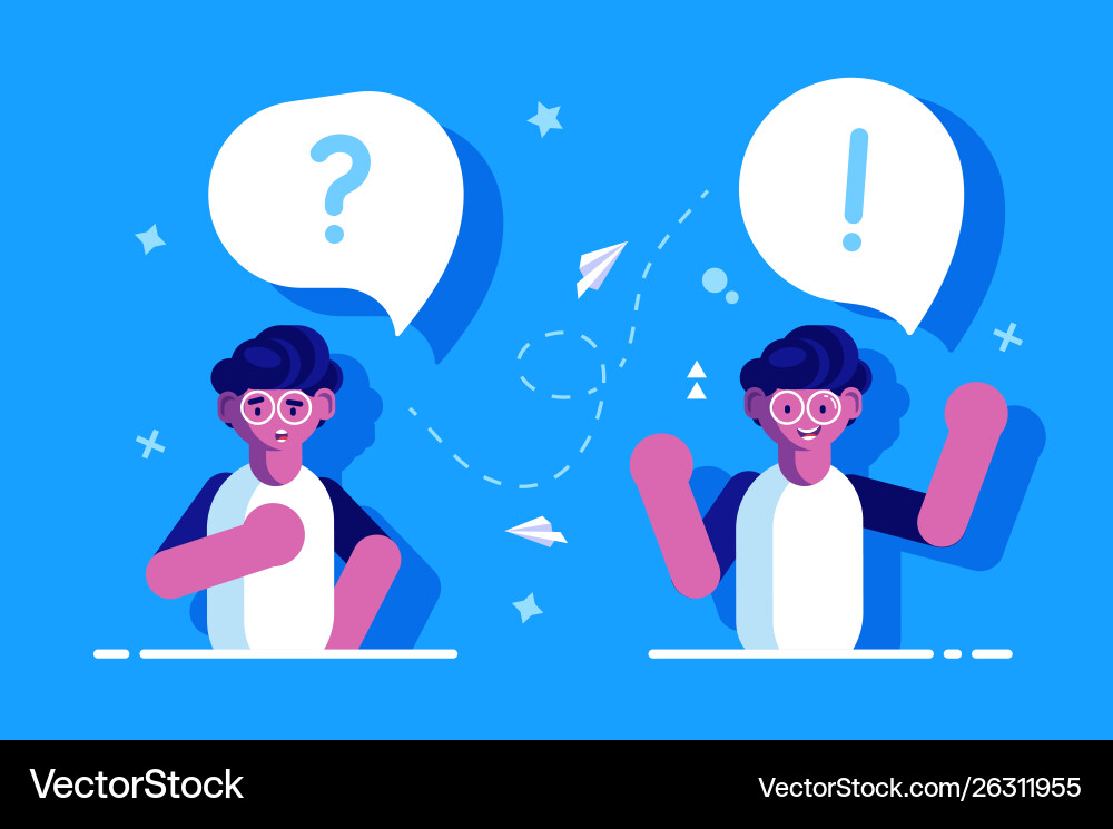 Problems and solutions Vector Image
