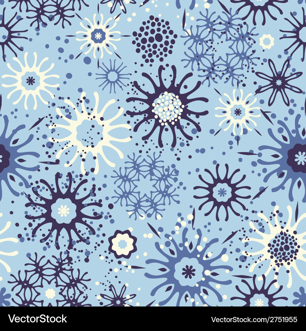 Seamless pattern with colorful abstract doodle vector image