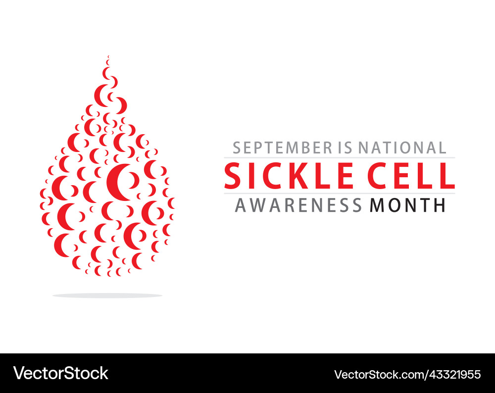 Sickle Cell Awareness Month – Royalty-Free Vector | VectorStock, image size:1000x794