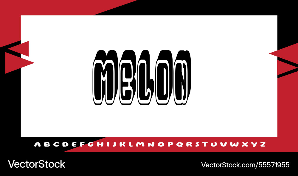 Text effects with editable colors and abstract vector image