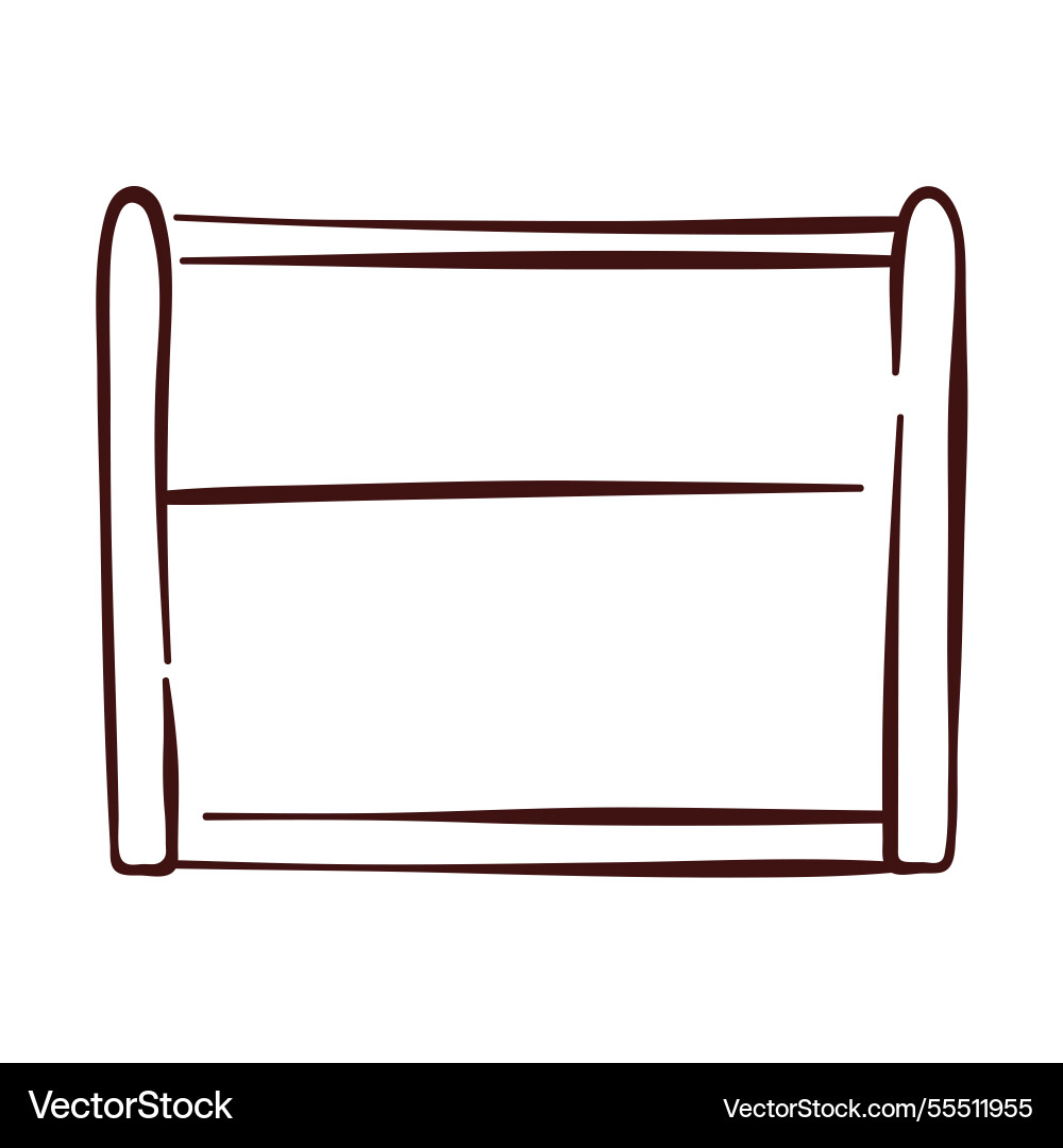 Toolbox simple in line art style isolated Toolbox simple in line art style isolated Vector Image