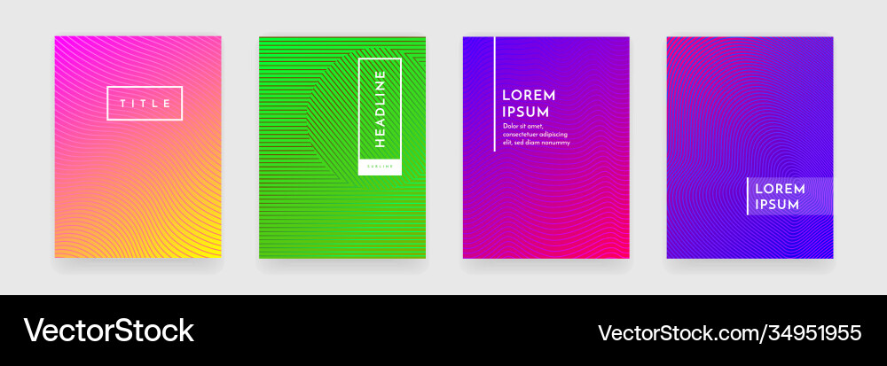 Wavy Gradient Pattern Vector Image