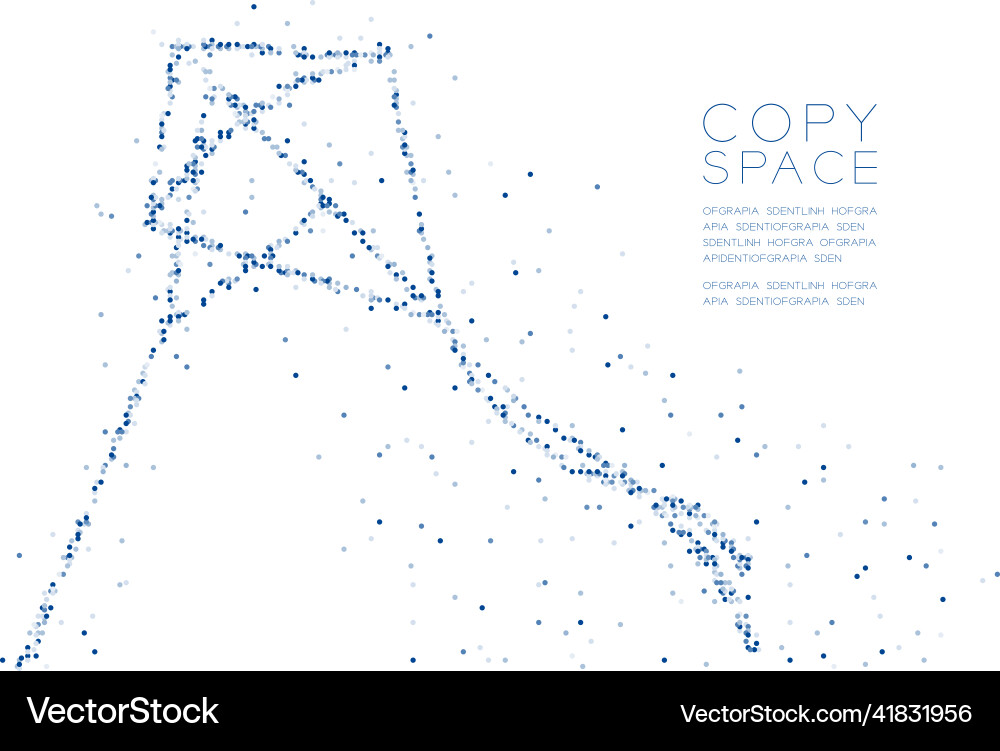 Abstract Circle Molecule Particle vector image