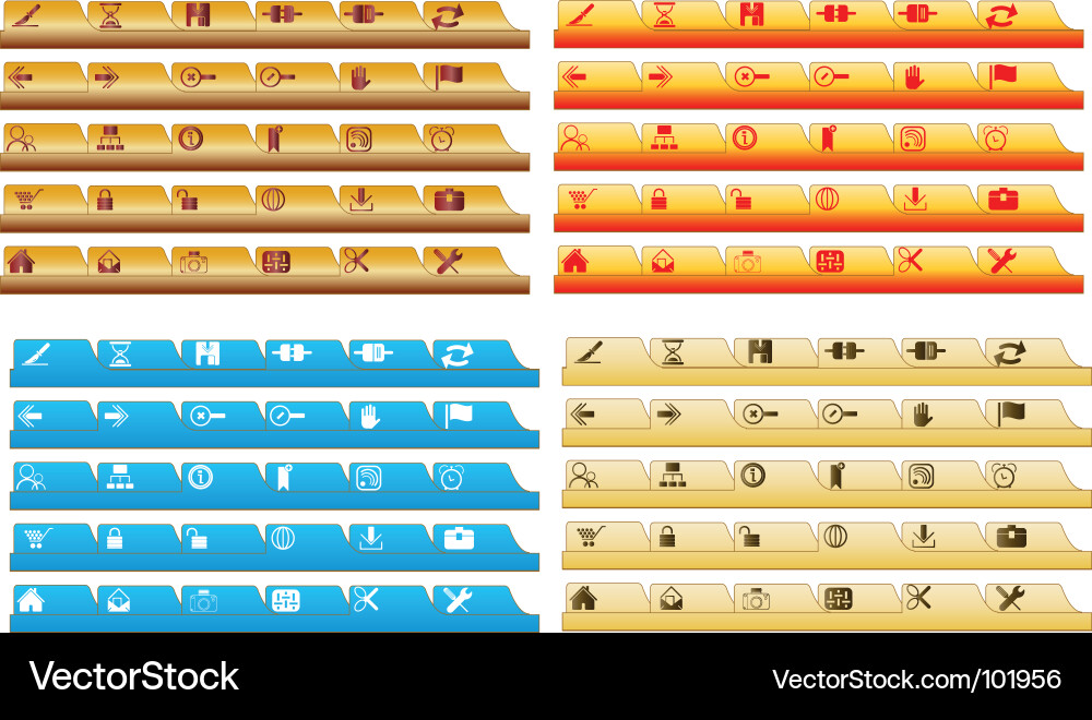 Buttons Vector Image