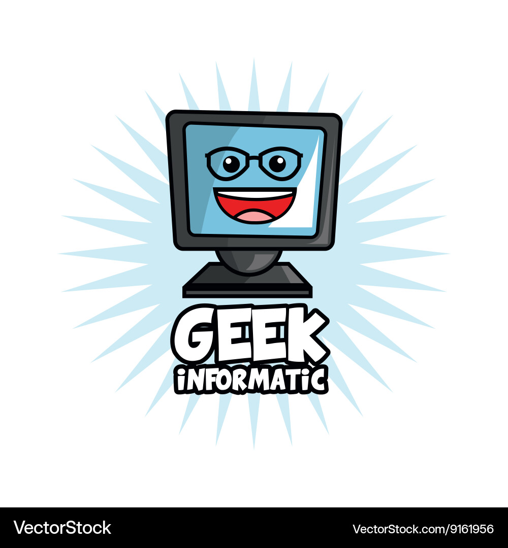 Geek design identity concept Vector Image