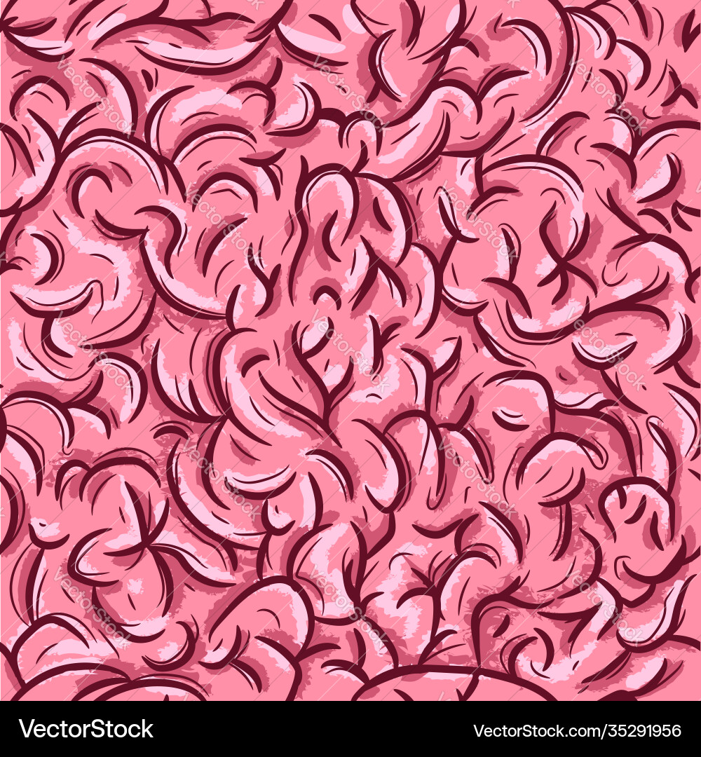Pink brain wallpaper Pink brain wallpaper vector image