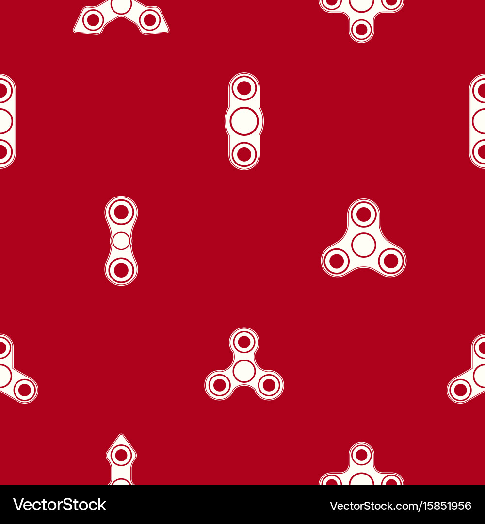 Seamless pattern with fidget spinners vector image
