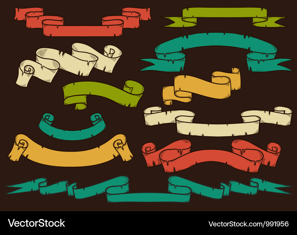 Set of flags vector image