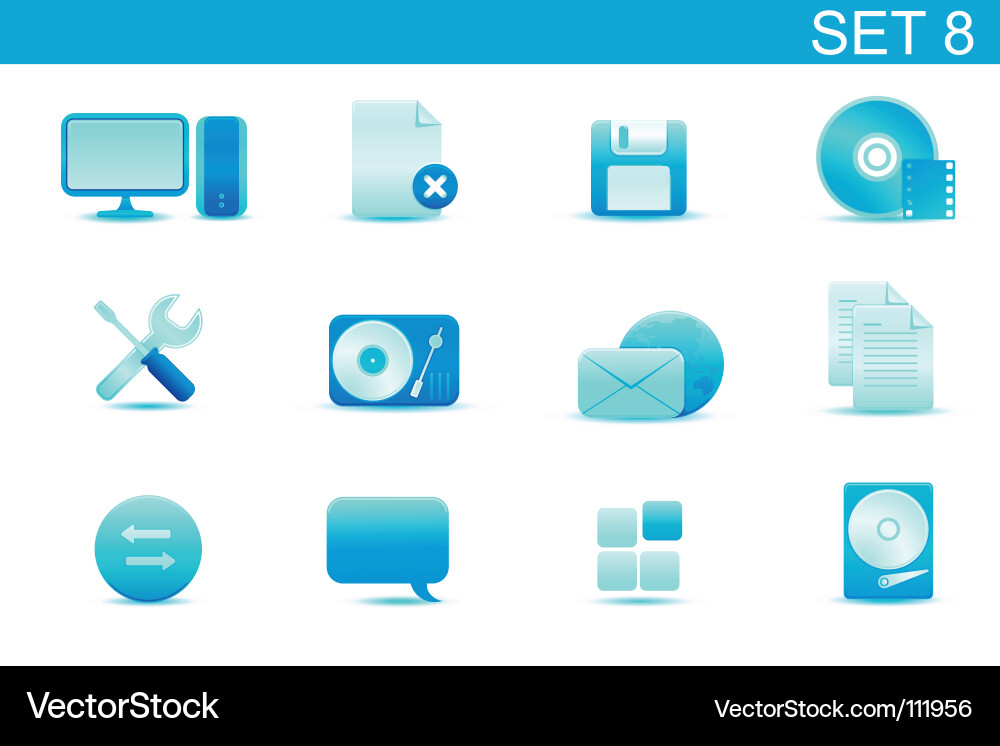 Web icons Vector Image