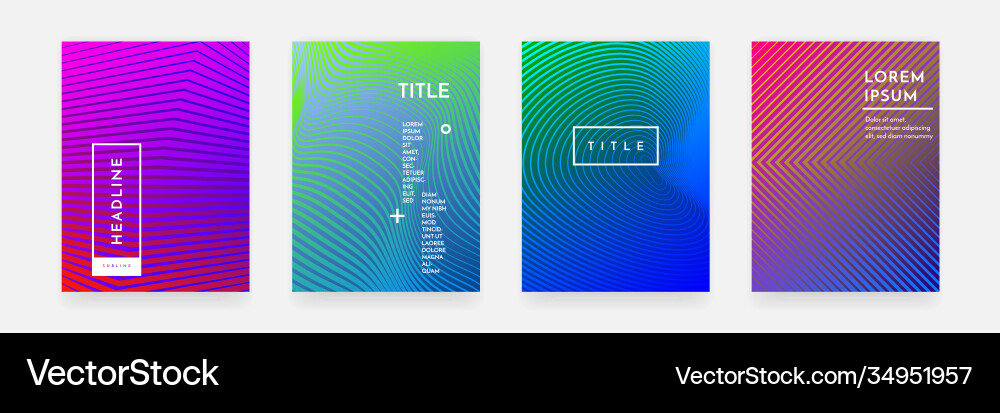 Abstract Gradient Color Wave Pattern vector image