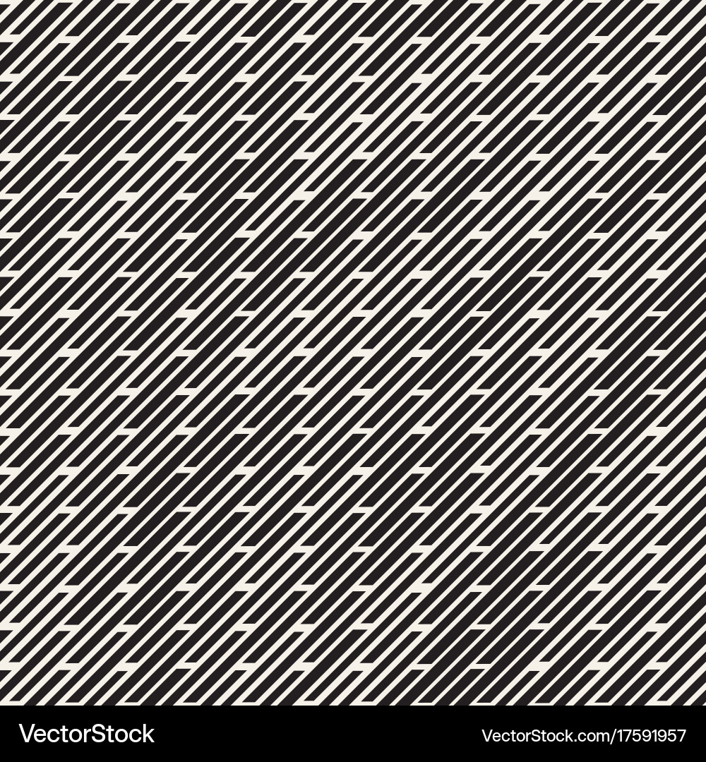 Black and white irregular dashed lines pattern vector image