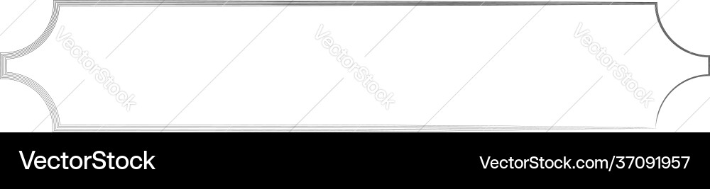 Grungy rectangular frame border plaque outline Grungy rectangular frame border plaque outline vector image