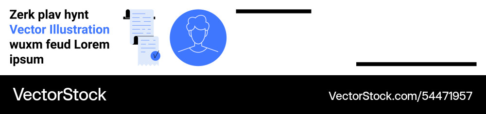 Modernes Benutzerprofildesign mit Textelementen Modernes Benutzerprofildesign mit Textelementen vektorbild