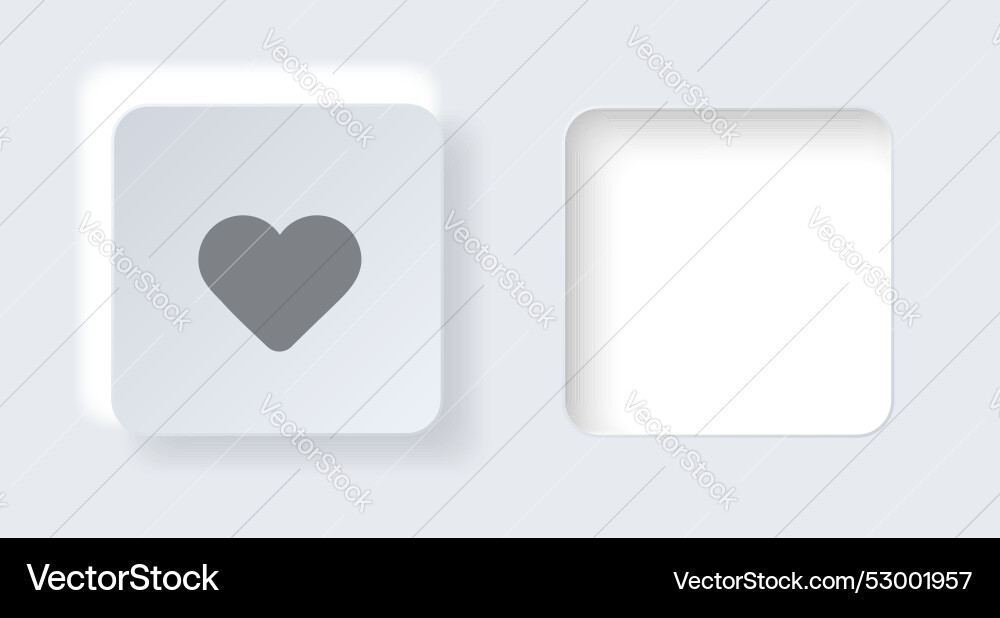 Neumorphic on and off button for interface vector image