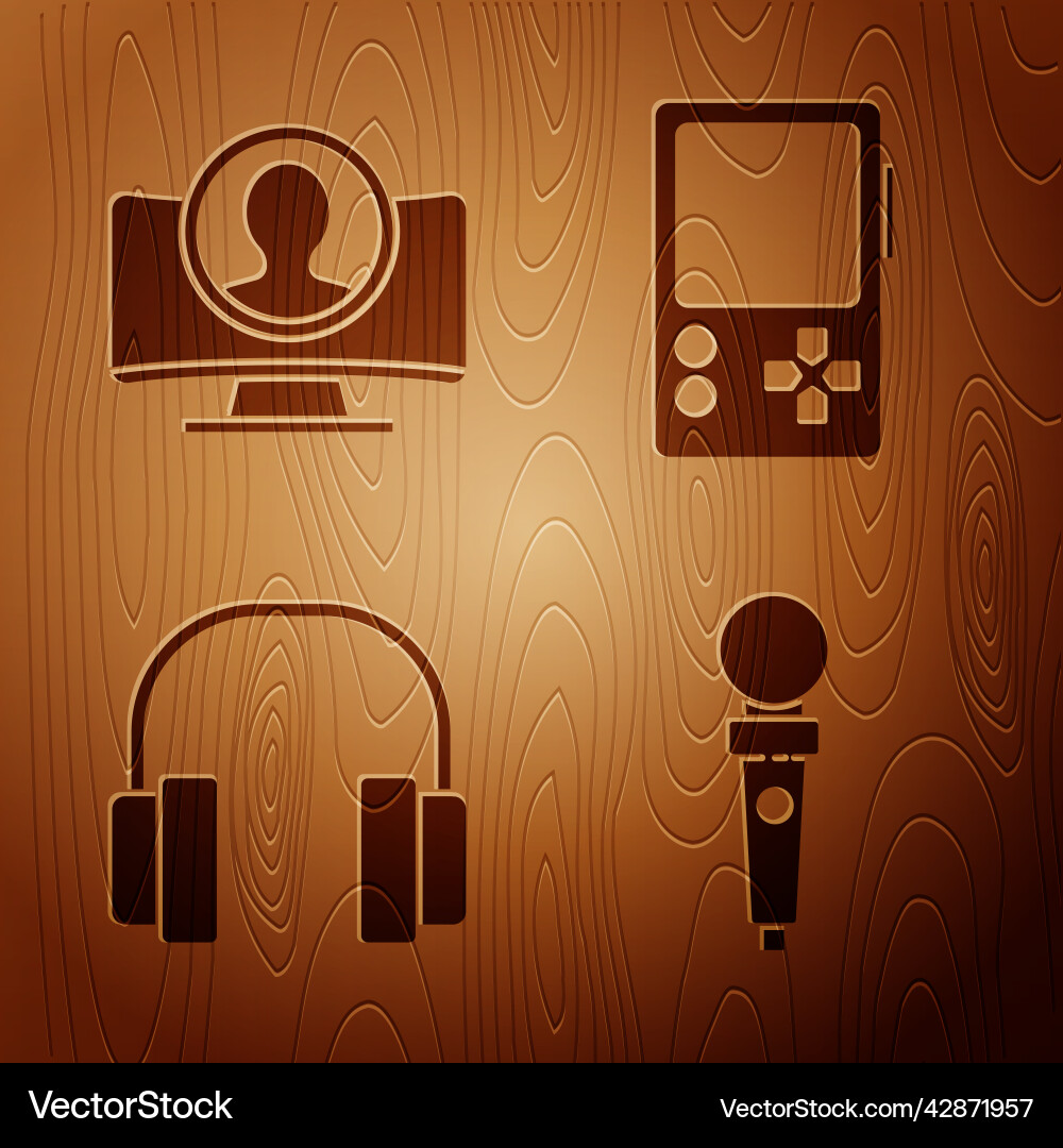 Set joystick for arcade machine create account Set joystick for arcade machine create account Vector Image
